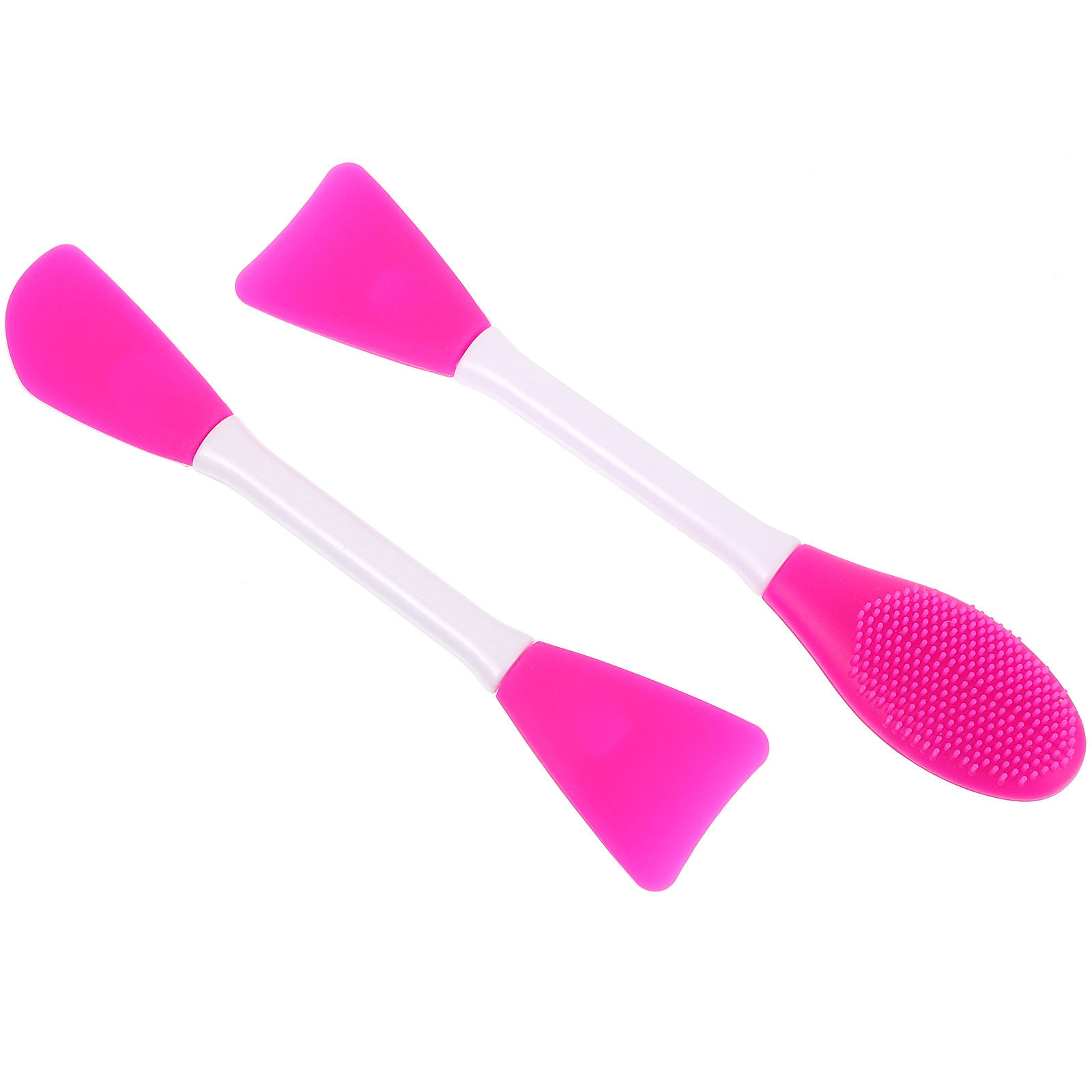 Face Mask Skincare - Silicone Face Mask Brush Set Double