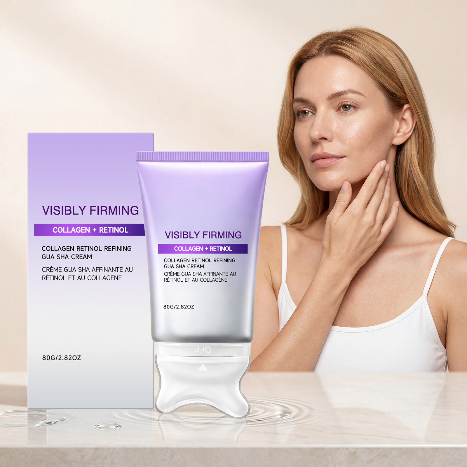 Retinol Cream - Firming Face Cream Scraper Massager Lifting