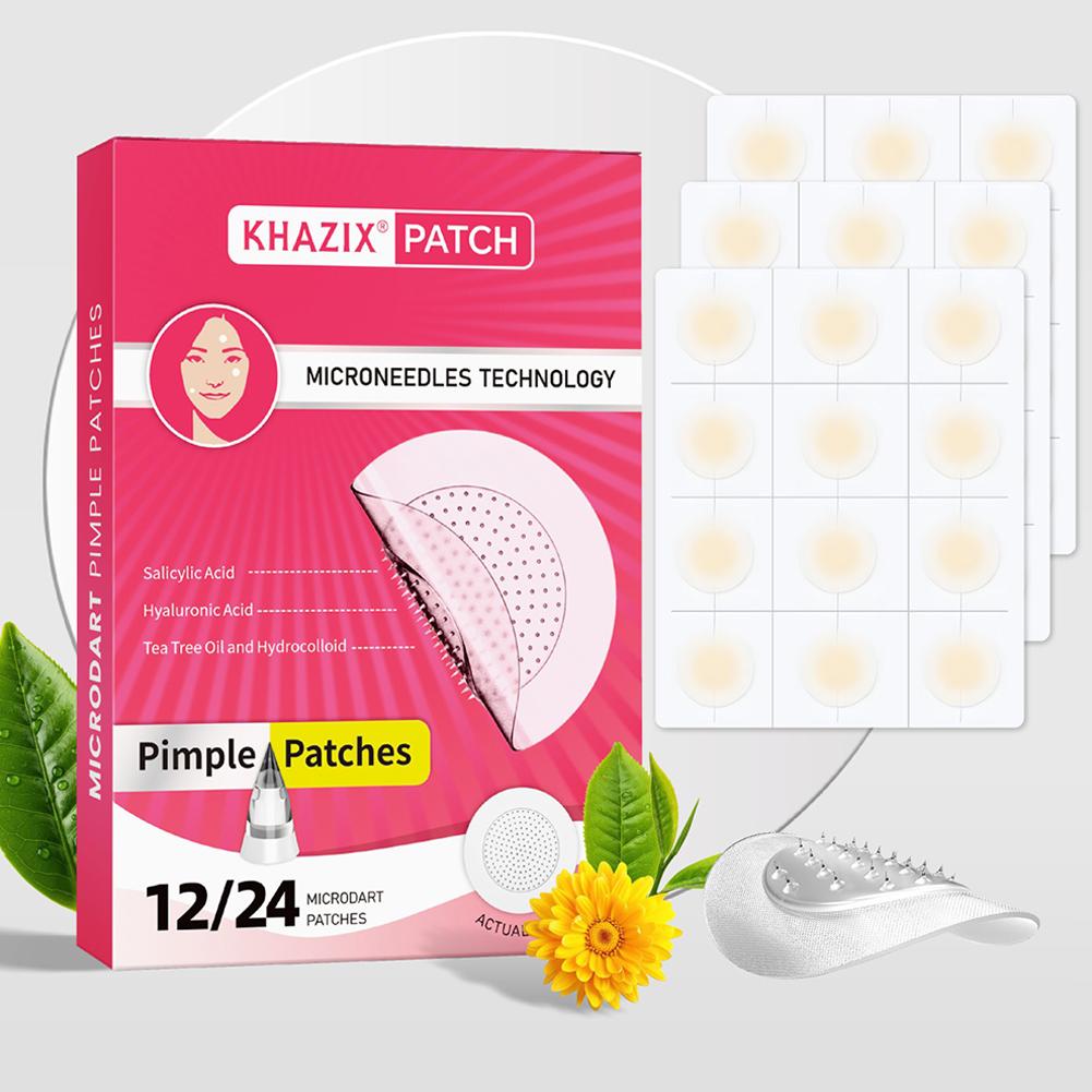Face Moisturizer - 12/24PCS Micro Needle Pimple Patch Hydrocolloid