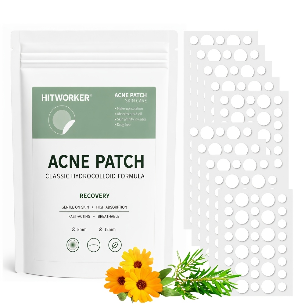 Face Oil - 360/180Pcs/Bag Round Acne Patch, Alcohol-Free, Odorless,