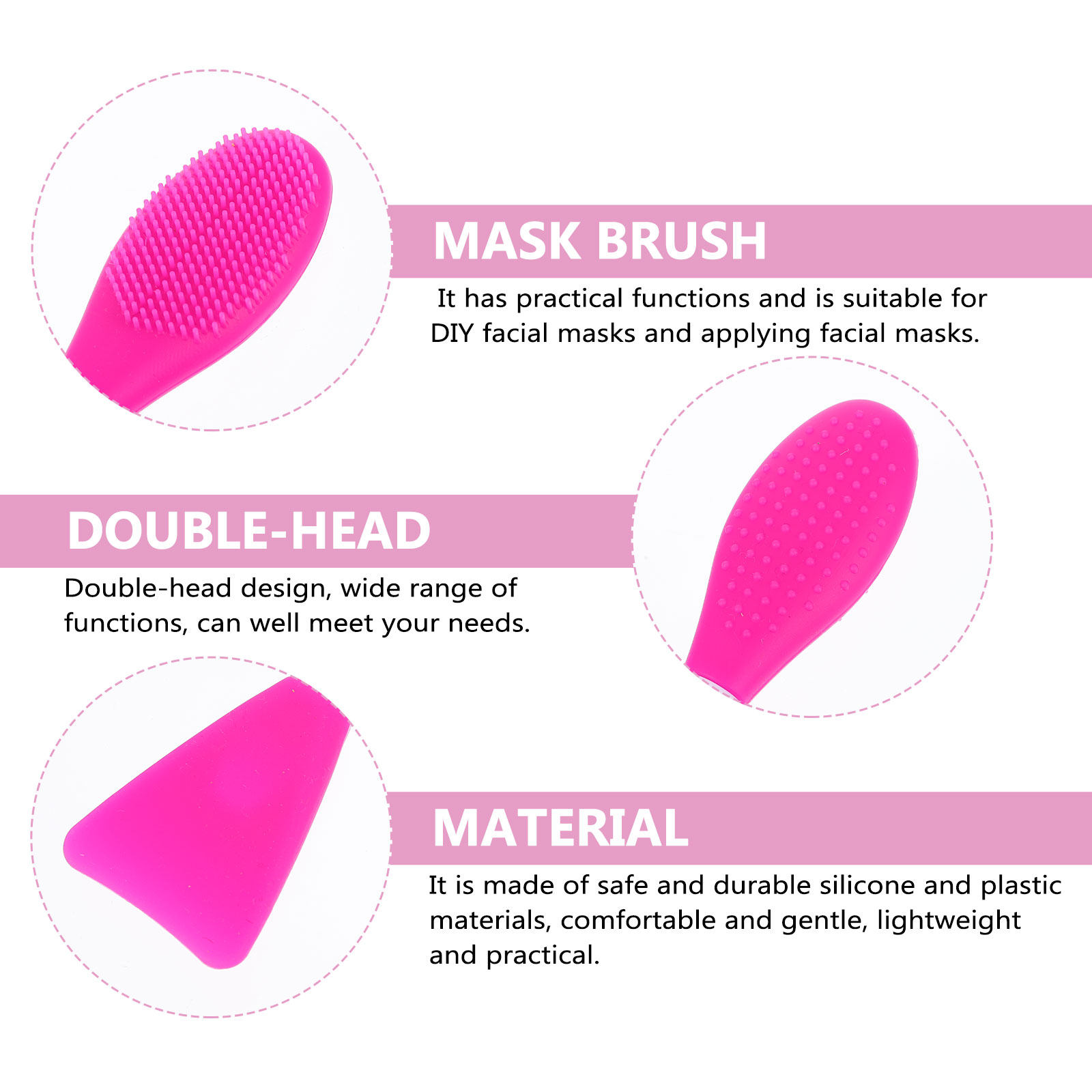 Silicone Face Mask Brush Set D - Face Mask Skincare review and price