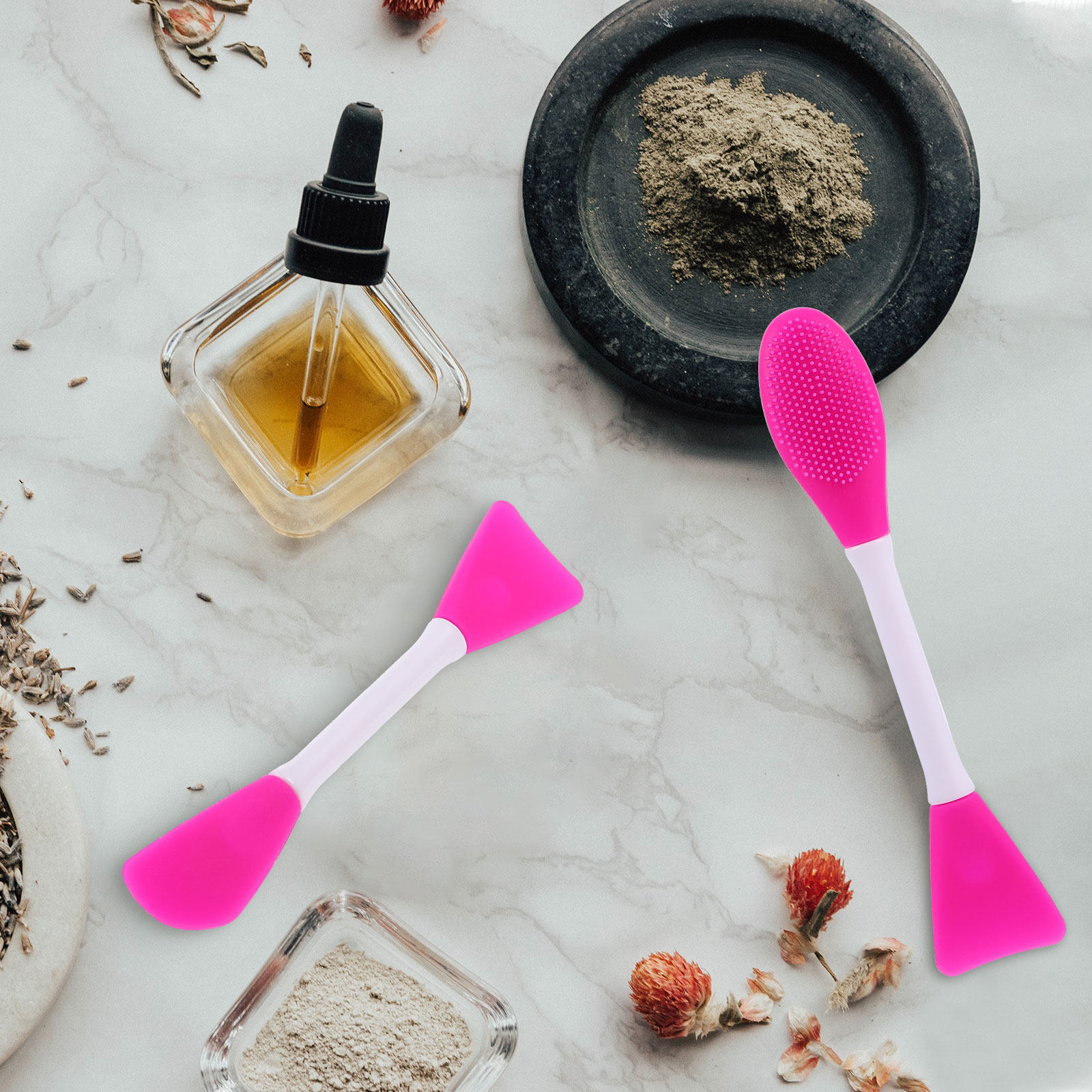 Silicone Face Mask Brush Set D - Face Mask Skincare review and price