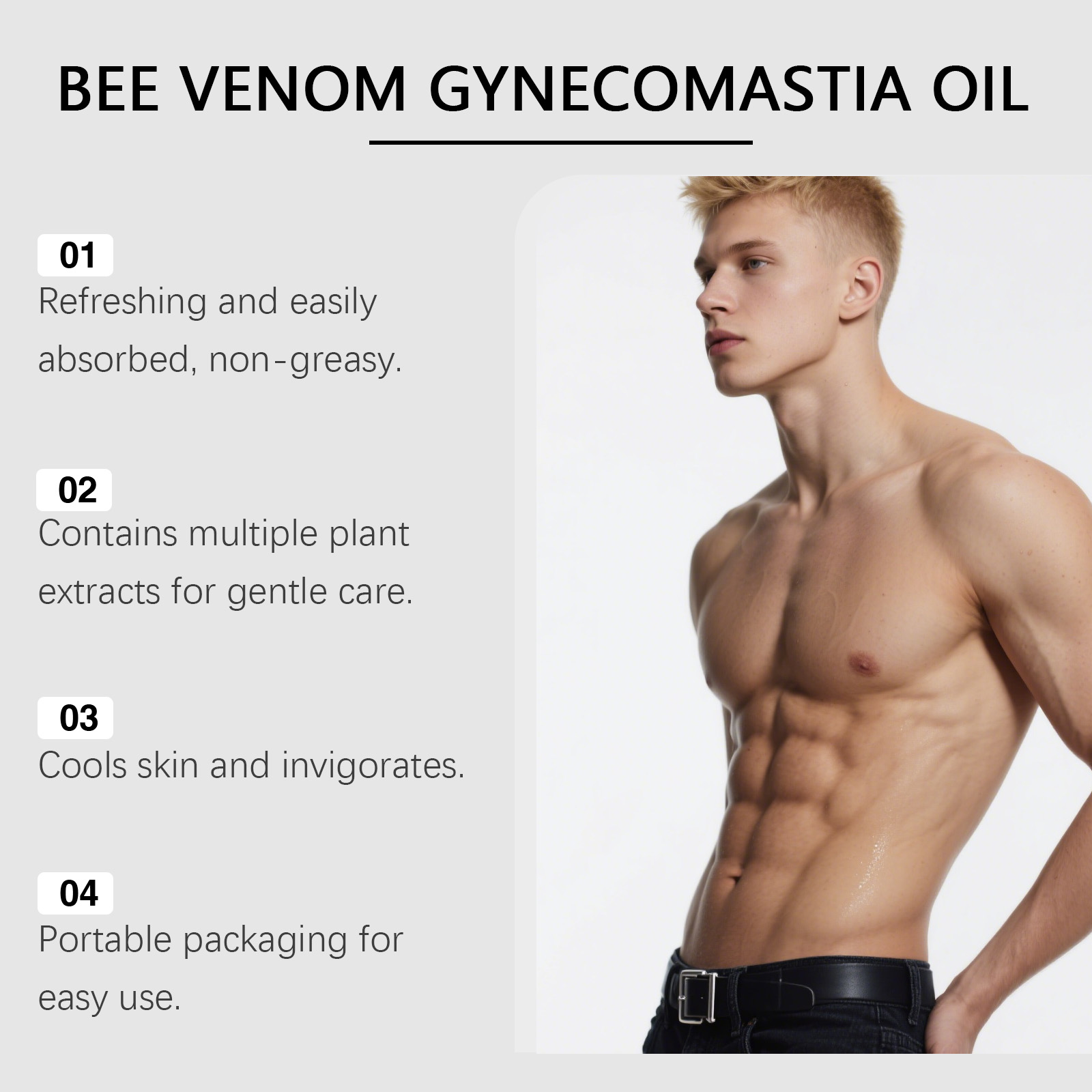 Bee Venom Gynecomastia Oil For - Body Lotion review and price