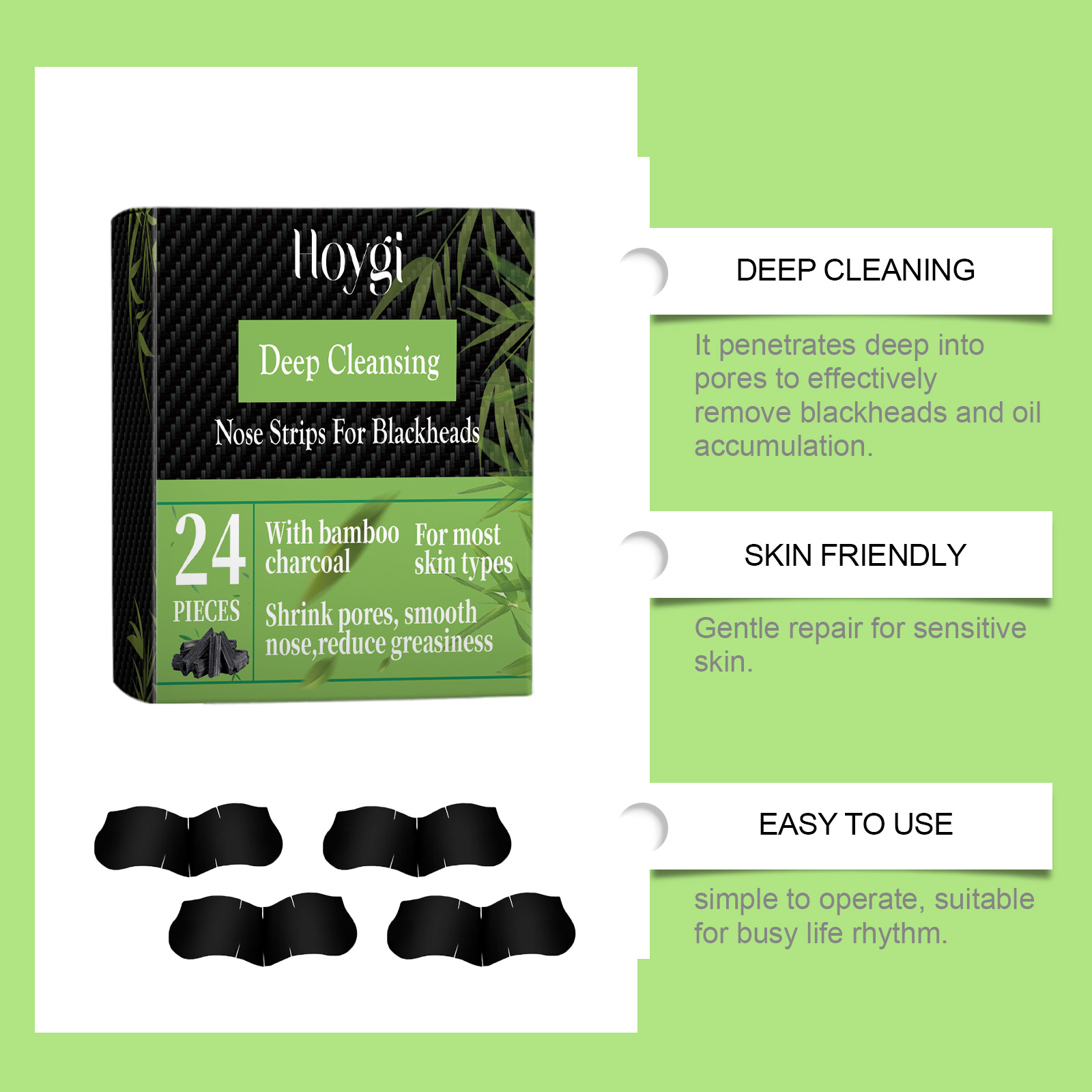 Bamboo Charcoal Nose Strips fo - Cleanser Face review and price
