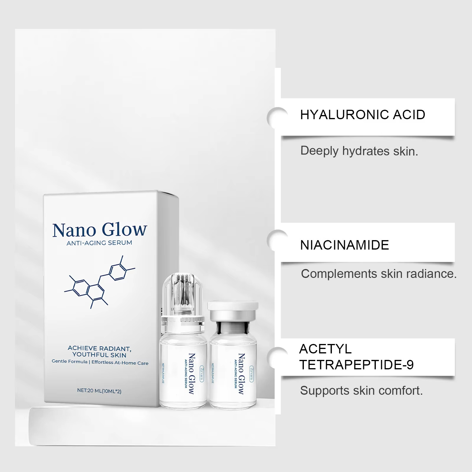 2*10ML Facial Hyaluronic Acid  - Face Moisturizer review and price